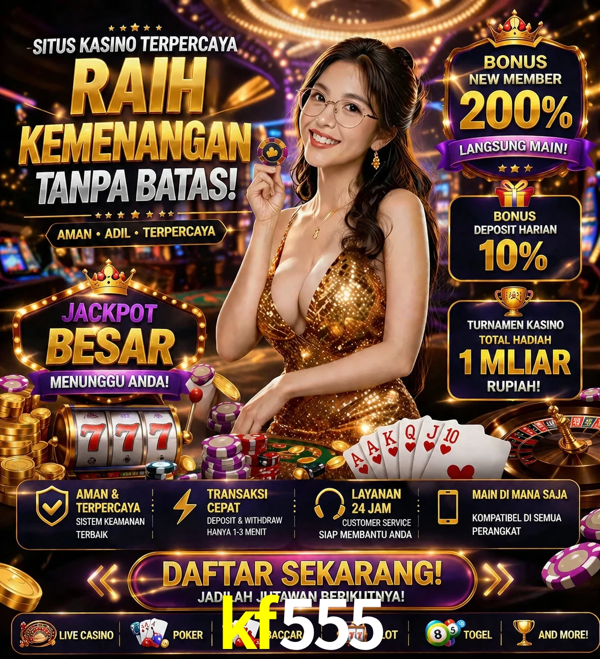 Roleta e blackjack kf555